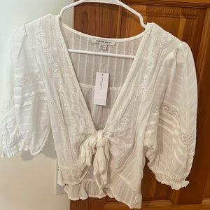 American Eagle Tie Cropped Top